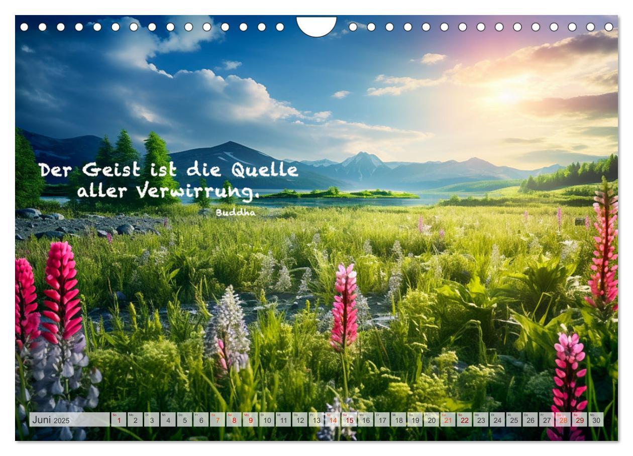 Bild: 9783383869839 | Meditation und innerer Frieden (Wandkalender 2025 DIN A4 quer),...