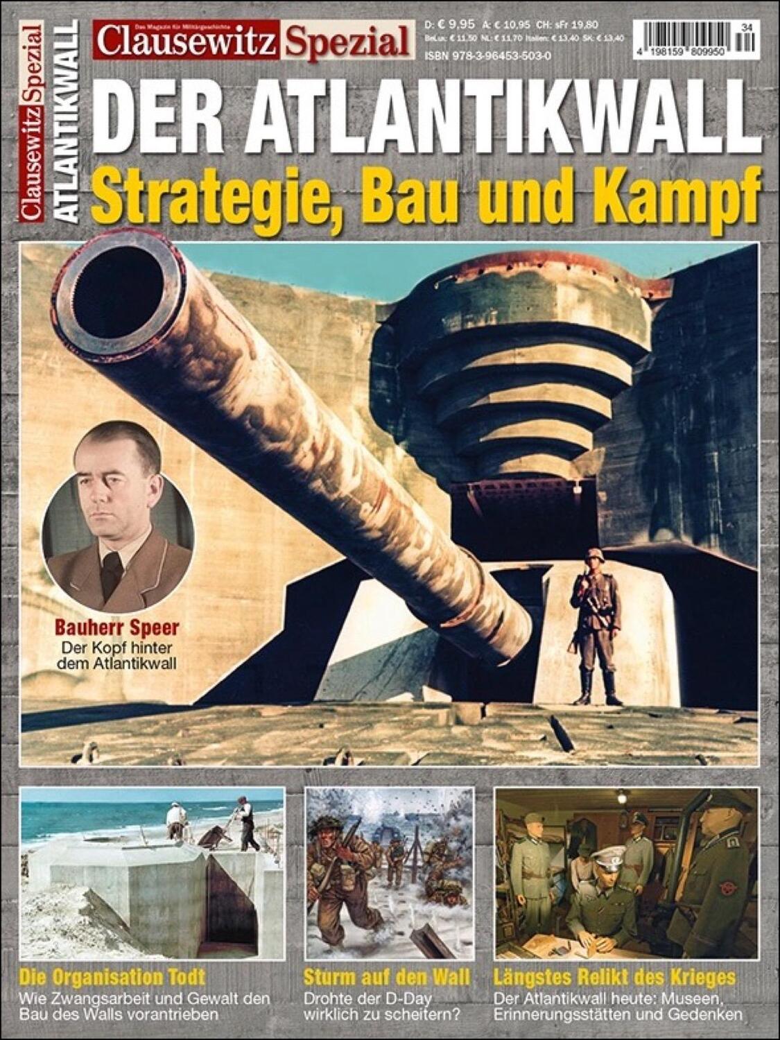 Cover: 9783964535061 | Clausewitz Spezial 34. Der Atlantikwall | Stefan Krüger | Broschüre