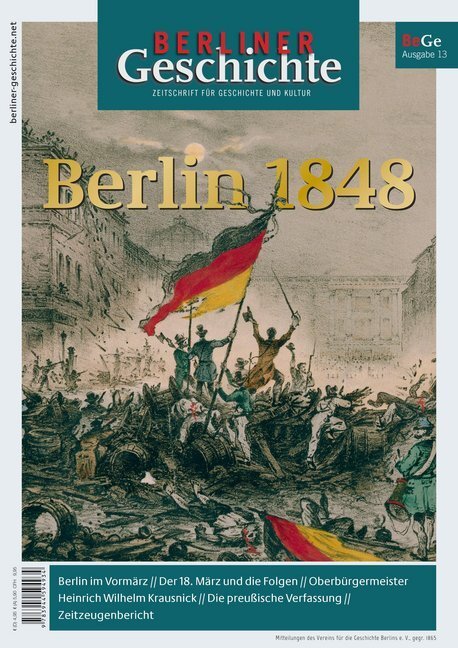 Cover: 9783944594934 | Berlin 1848 | Verein für die Geschichte Berlins e. V. | Broschüre