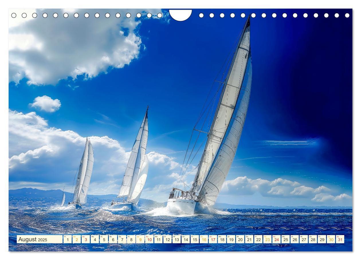 Bild: 9783383779572 | Segeln - schöne Momente (Wandkalender 2025 DIN A4 quer), CALVENDO...