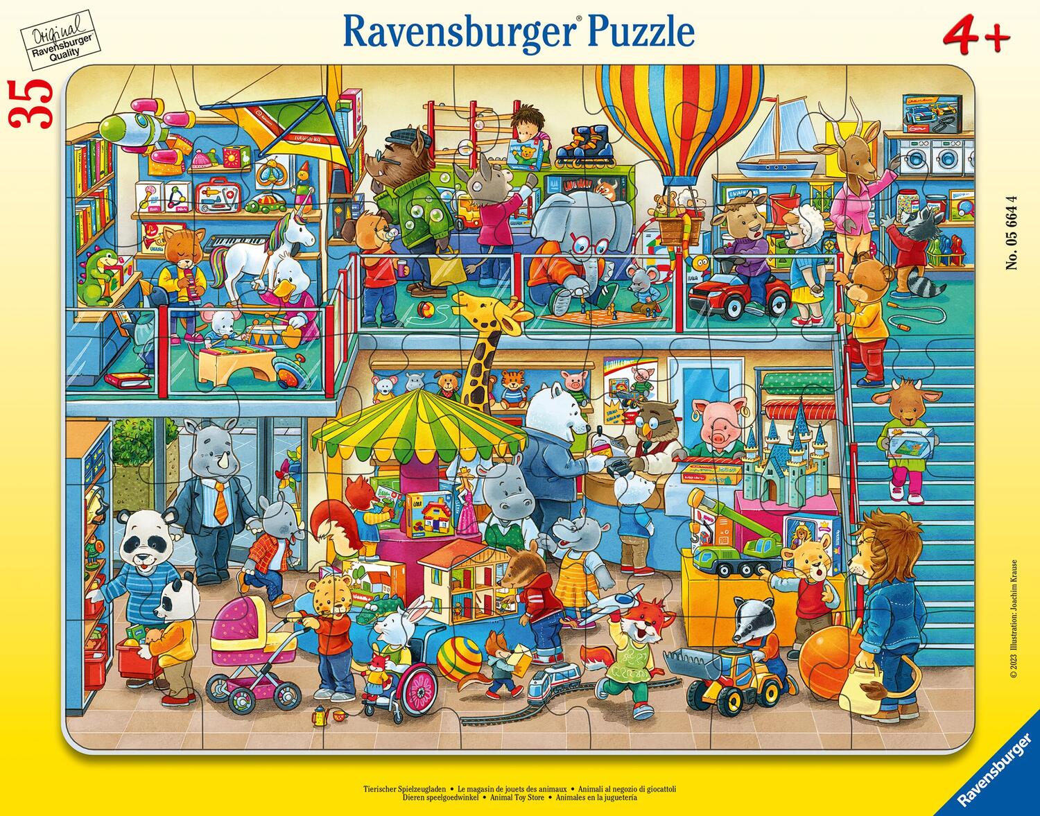 Cover: 4005556056644 | Ravensburger Kinderpuzzle - 05664 Tierischer Spielzeugladen - 30-48...