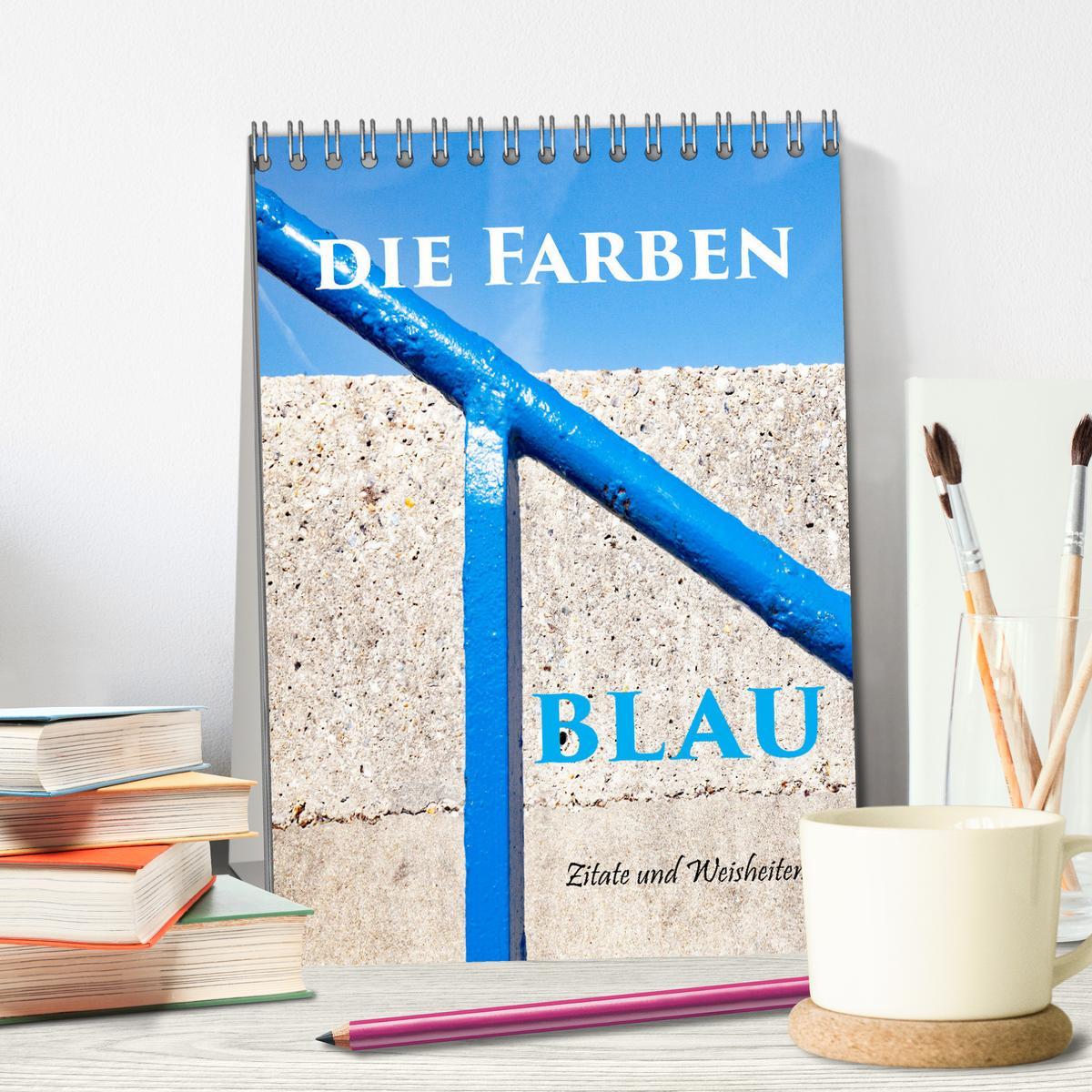 Bild: 9783435688692 | Die Farben blau (Tischkalender 2025 DIN A5 hoch), CALVENDO...