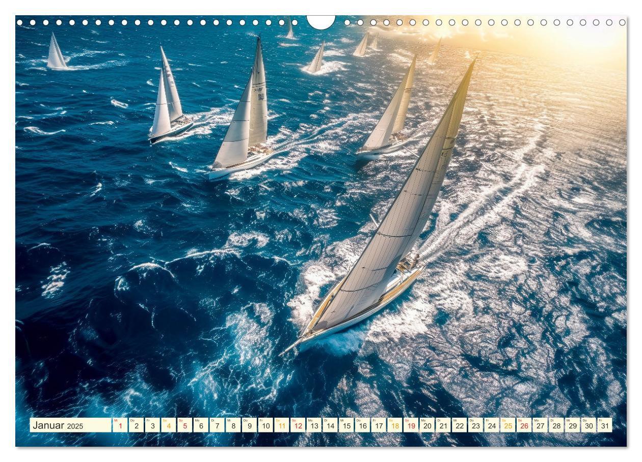 Bild: 9783383779596 | Segeln - schöne Momente (Wandkalender 2025 DIN A3 quer), CALVENDO...