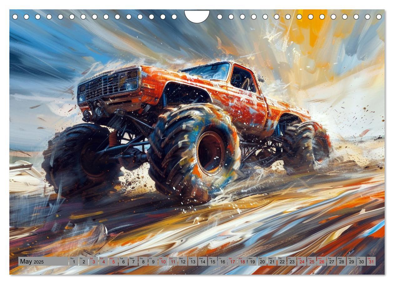 Bild: 9781325977208 | Monstertruck Madness (Wall Calendar 2025 DIN A4 landscape),...