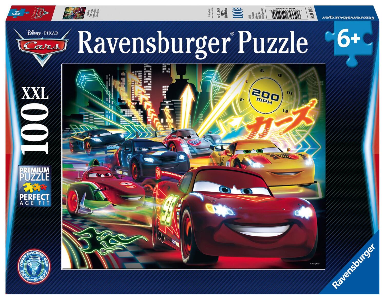 Cover: 4005556105205 | Cars Neon. Puzzle 100 Teile XXL | Spiel | Deutsch | 2014