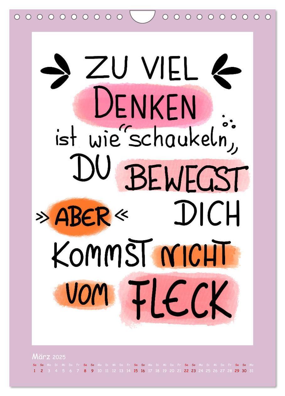 Bild: 9783435691180 | Nachgedacht-Sprüche und Zitate (Wandkalender 2025 DIN A4 hoch),...