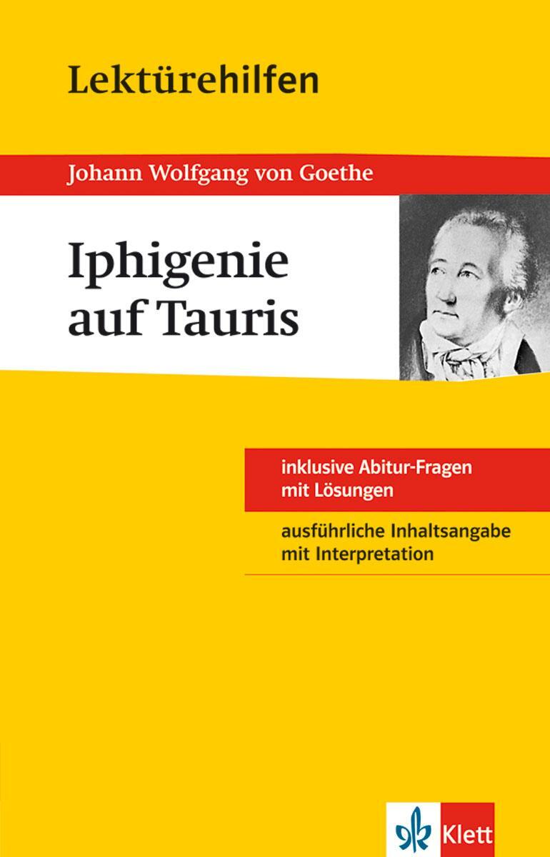 Cover: 9783129230626 | Lektürehilfen. Iphigenie auf Tauris | Sek. II | Goethe | Taschenbuch