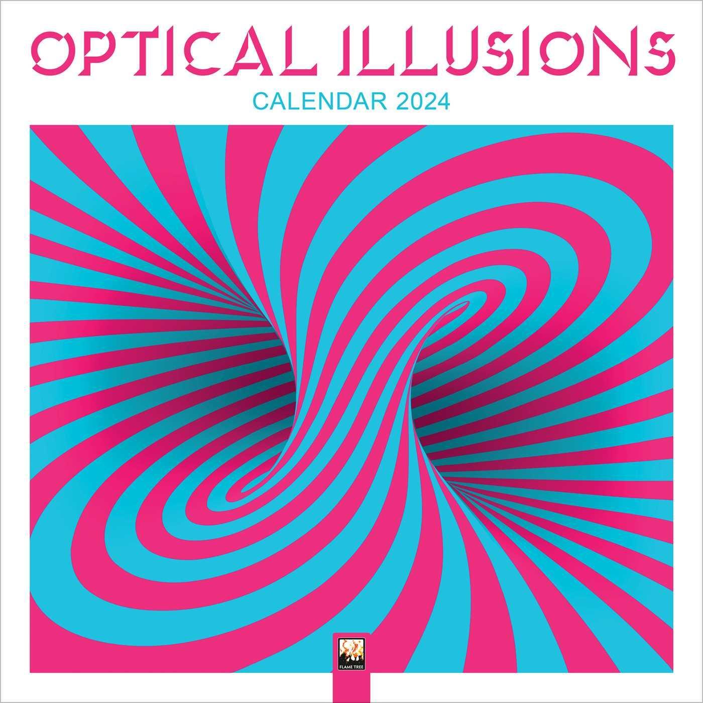 Cover: 9781804173756 | Optical Illusions Wall Calendar 2024 (Art Calendar) | Kalender | 14 S.