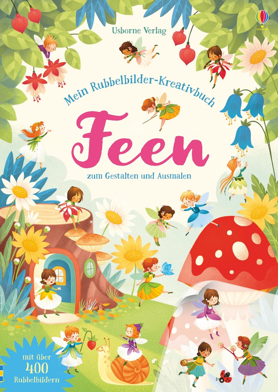 Cover: 9781789411096 | Mein Rubbelbilder-Kreativbuch: Feen | zum Gestalten und Ausmalen