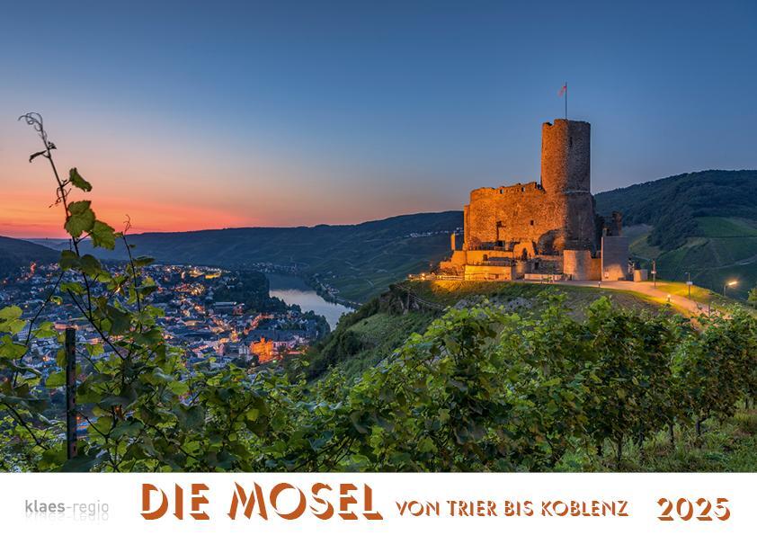 Cover: 9783965352117 | Mosel von Trier bis Koblenz 2025 Bildkalender A4 quer, spiralgebunden