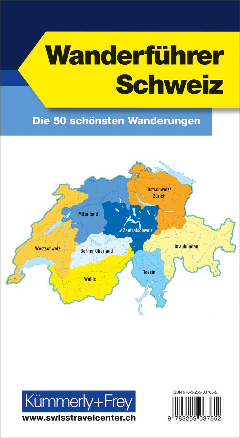 Rückseite: 9783259037652 | Wanderführer Schweiz | die 50 schönsten Wanderungen der Schweiz | Buch