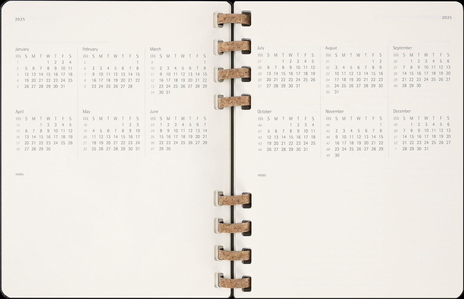 Bild: 8056999271503 | Moleskine 12 Monats Life Kalender mit Spiralbindung 2025, XL,...