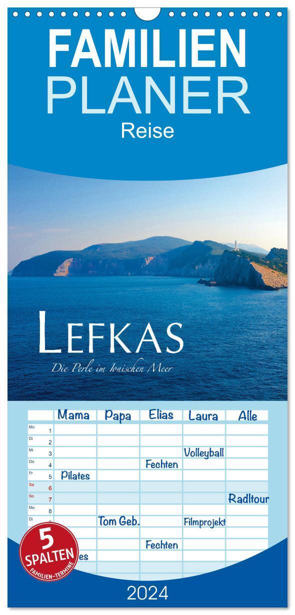 Cover: 9783383087981 | Familienplaner 2024 - Lefkas ¿ Die Perle im Ionischen Meer mit 5...