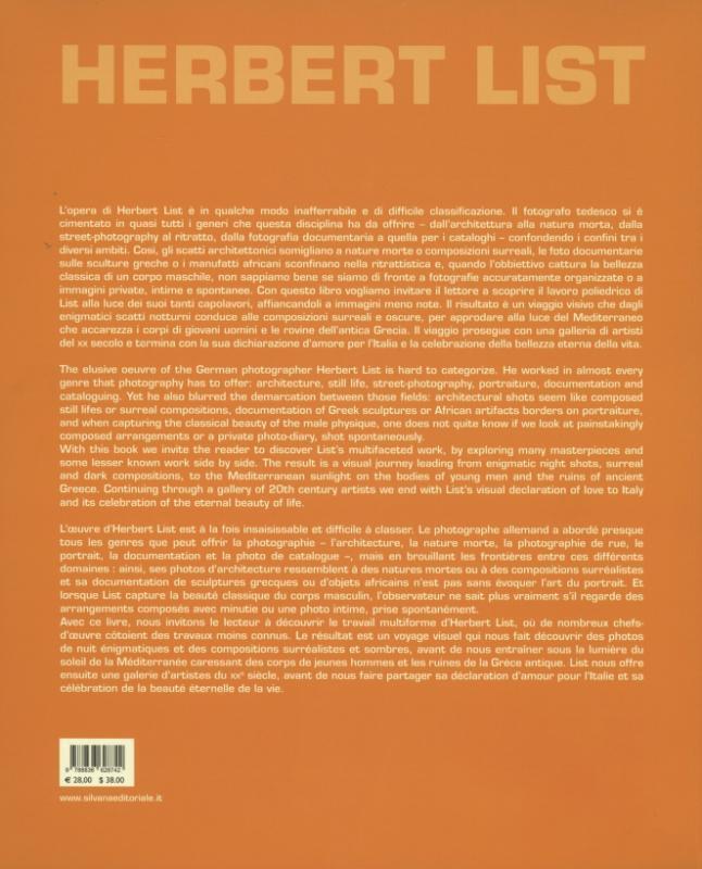 Rückseite: 9788836628742 | Herbert List | Dario Cimorelli (u. a.) | Taschenbuch | Englisch | 2018