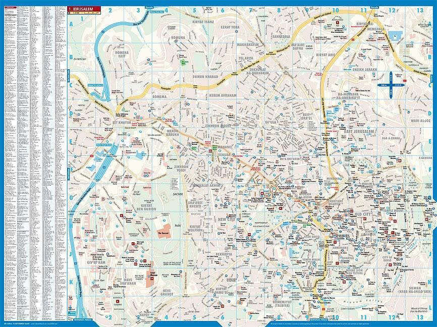 Bild: 9783866093324 | Jerusalem 1 : 8 000 | (Land-)Karte | Borch Maps | Deutsch | 2005