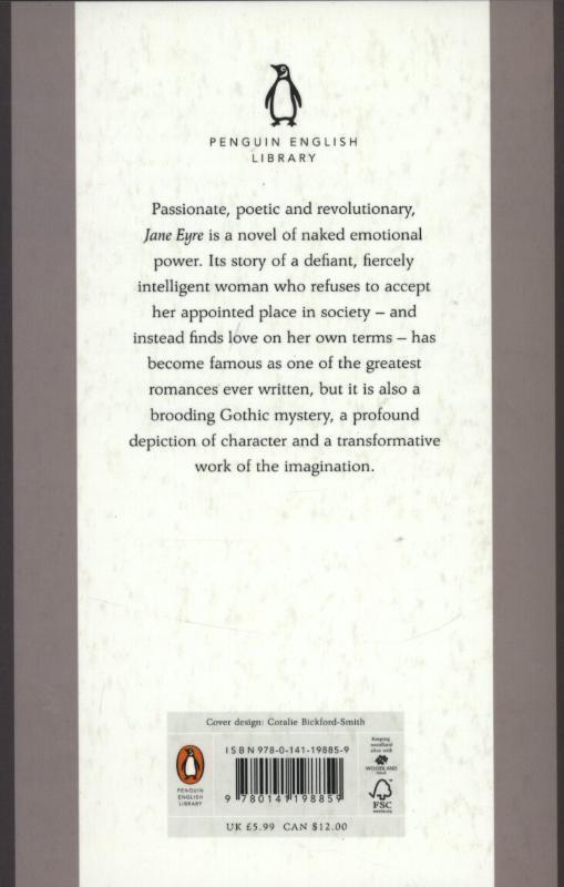 Rückseite: 9780141198859 | Jane Eyre | Charlotte Brontë | Taschenbuch | Penguin English Library