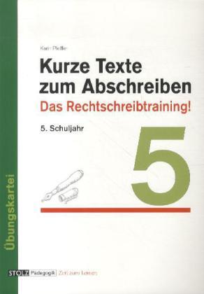 Cover: 9783897784352 | Kurze Texte zum Abschreiben 5. Schuljahr | Karin Pfeiffer | Broschüre