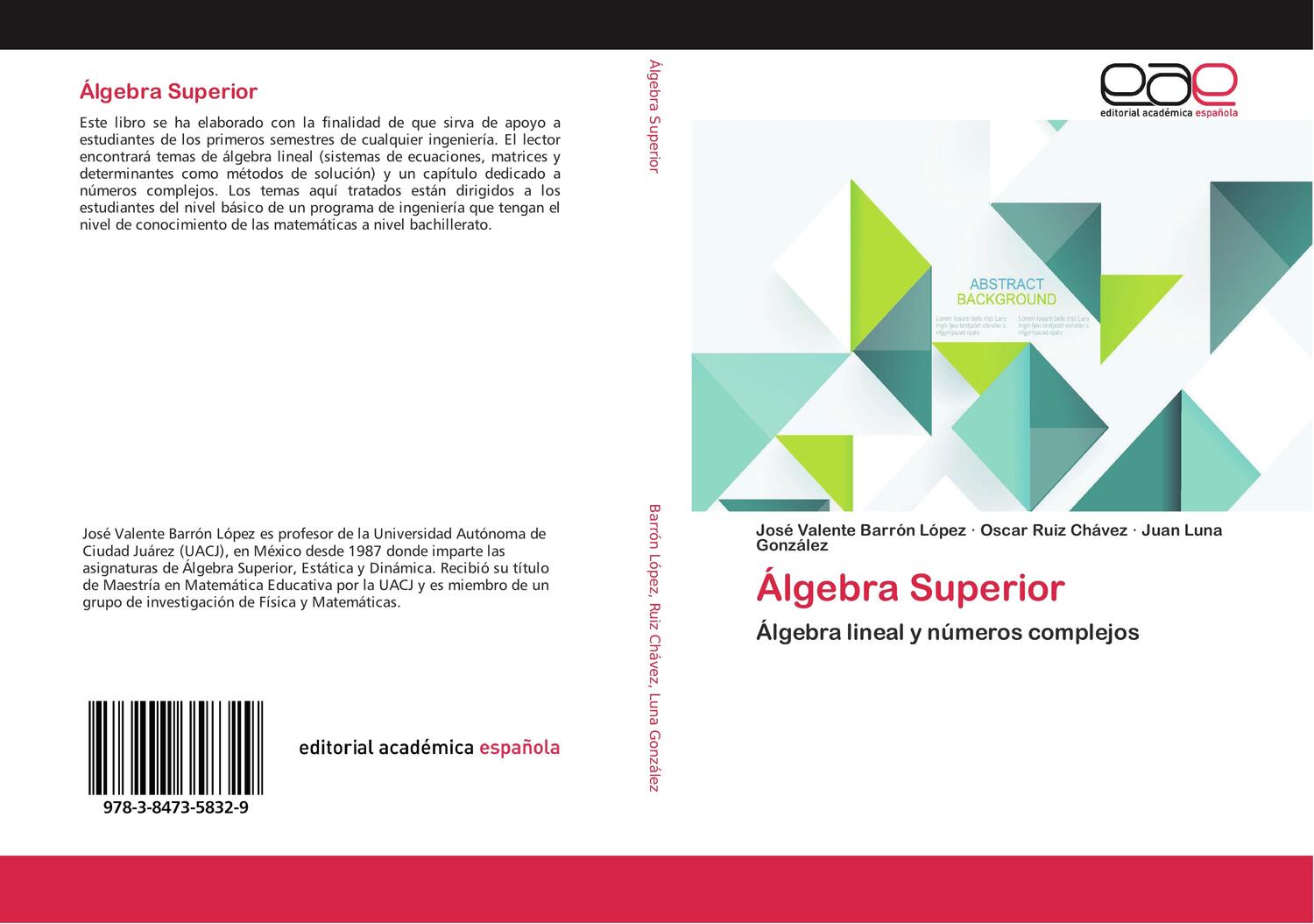 Cover: 9783847358329 | Álgebra Superior | Álgebra lineal y números complejos | López (u. a.)