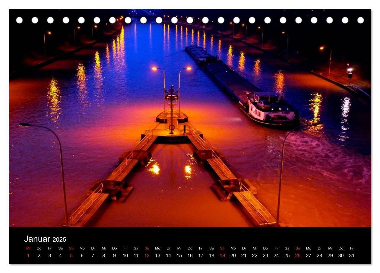 Bild: 9783435737260 | Binnenschiff Ahoi! (Tischkalender 2025 DIN A5 quer), CALVENDO...