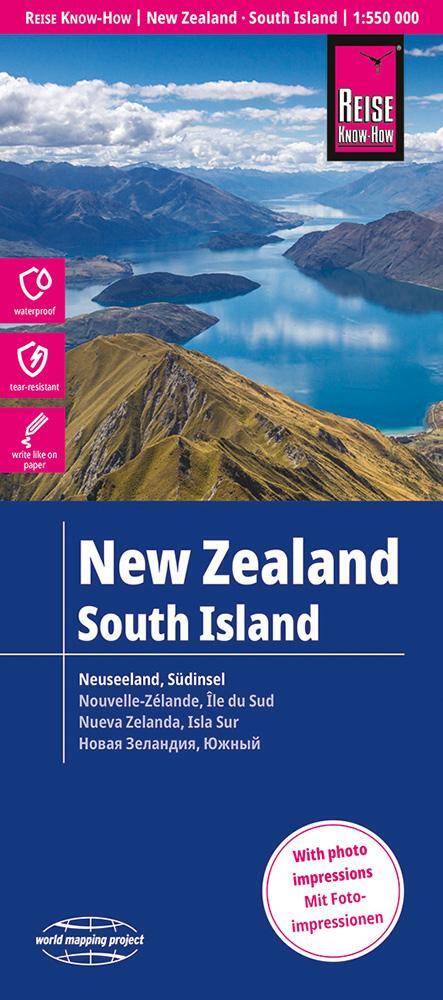 Cover: 9783831773978 | Reise Know-How Landkarte Neuseeland, Südinsel 1:550.000 | Rump | 2 S.