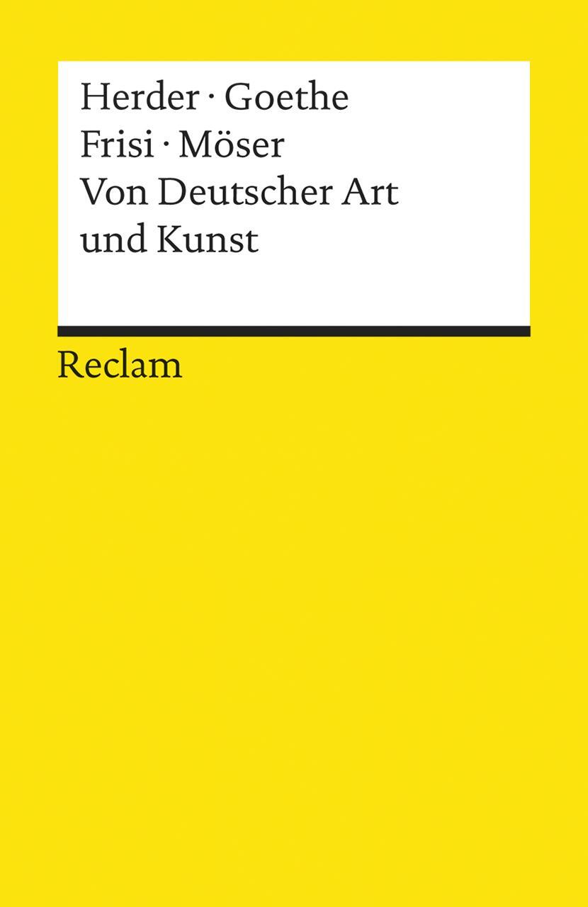 Cover: 9783150191026 | Von Deutscher Art und Kunst | Einige fliegende Blätter | Taschenbuch