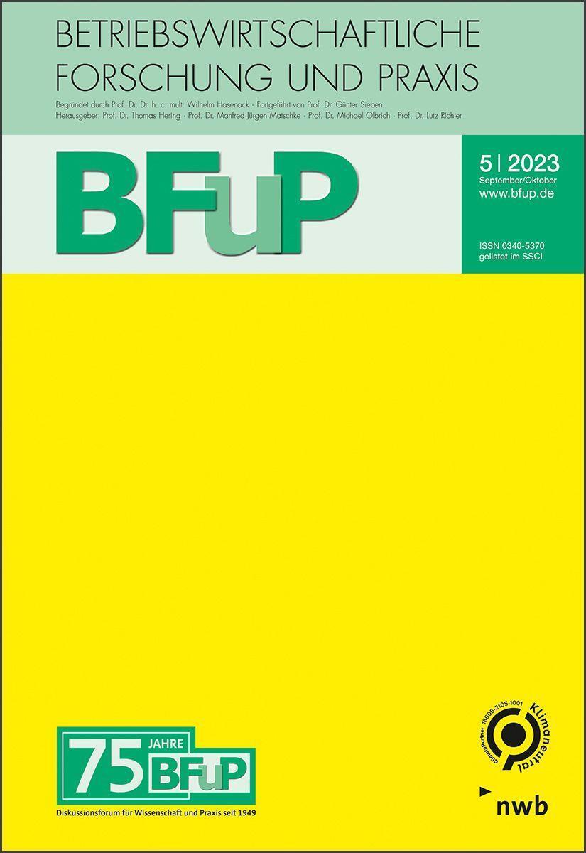 Cover: 9783482669576 | Risikomanagement | BFuP 5/2023 | Taschenbuch | 120 S. | Deutsch | 2023