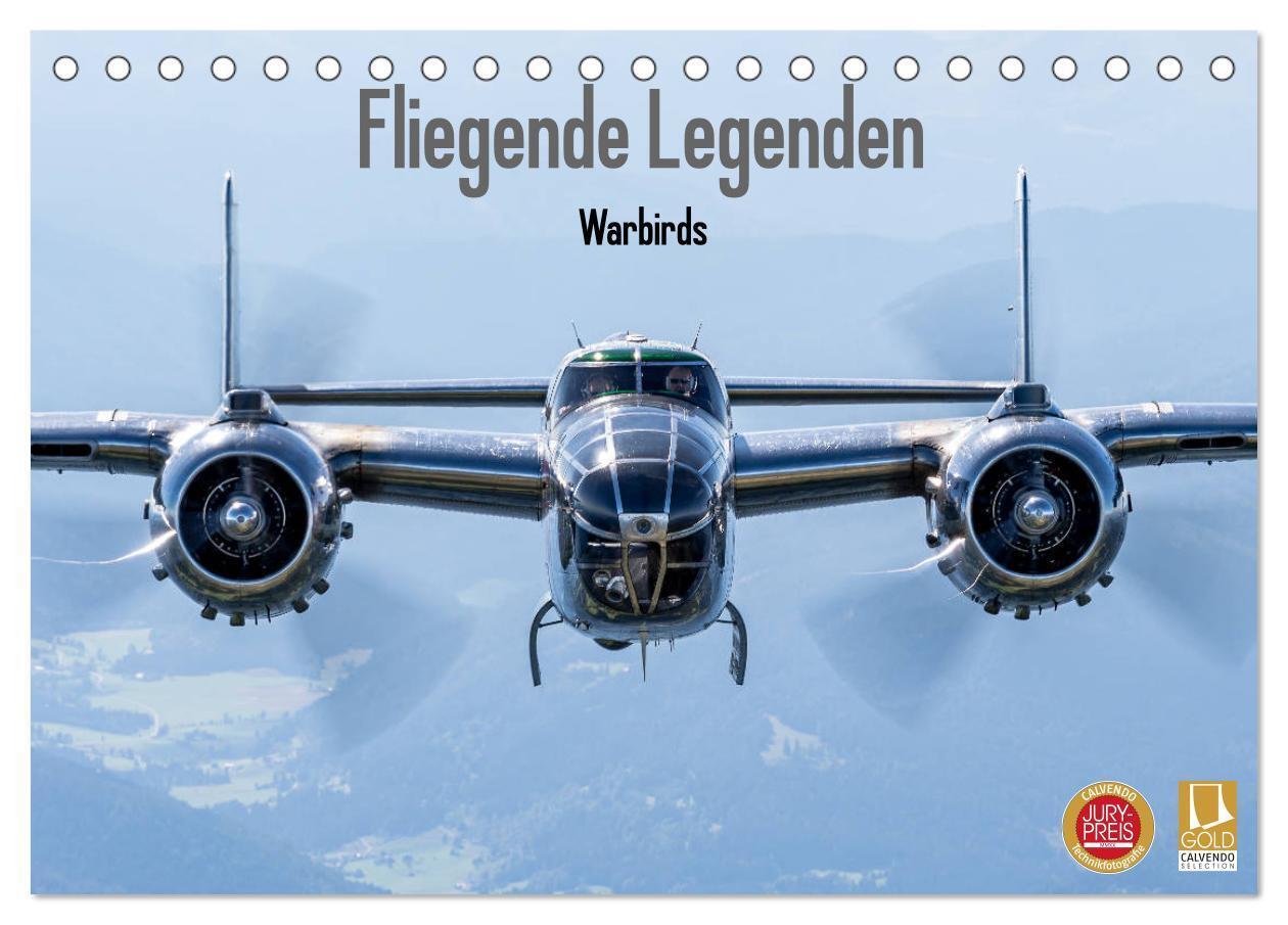 Cover: 9783675559318 | Fliegende Legenden - Warbirds (Tischkalender 2024 DIN A5 quer),...