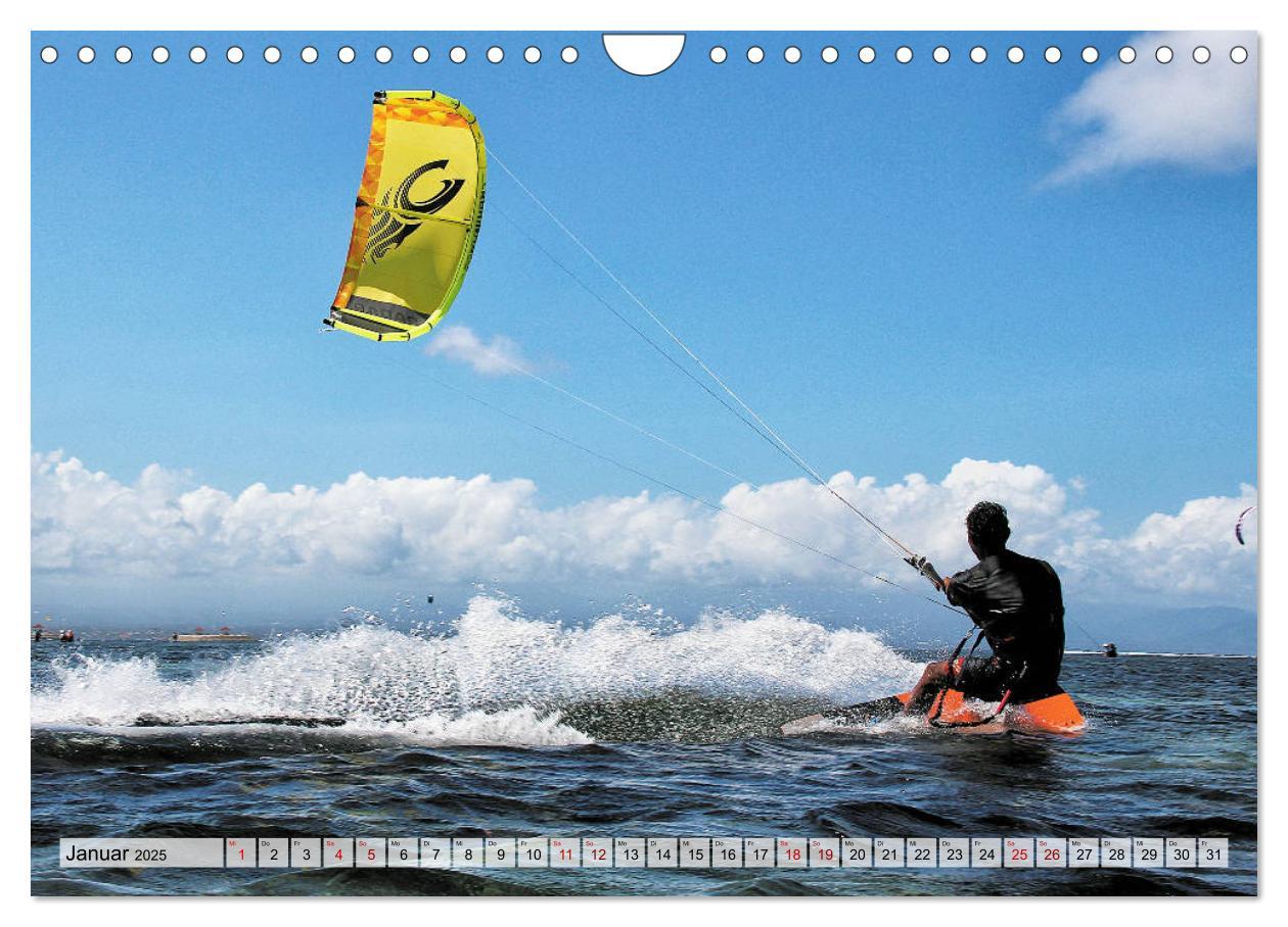 Bild: 9783435327065 | Kitesurfen - Action pur (Wandkalender 2025 DIN A4 quer), CALVENDO...