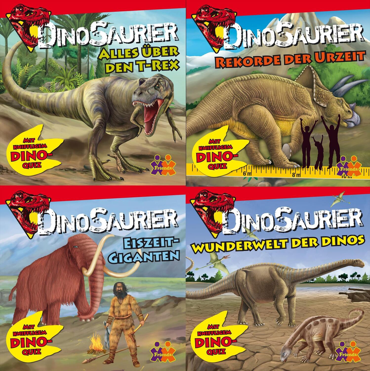 Cover: 9783863188795 | Dinosaurier. Minibuch 4er-Set | #1 | Taschenbuch | 4 Taschenbücher