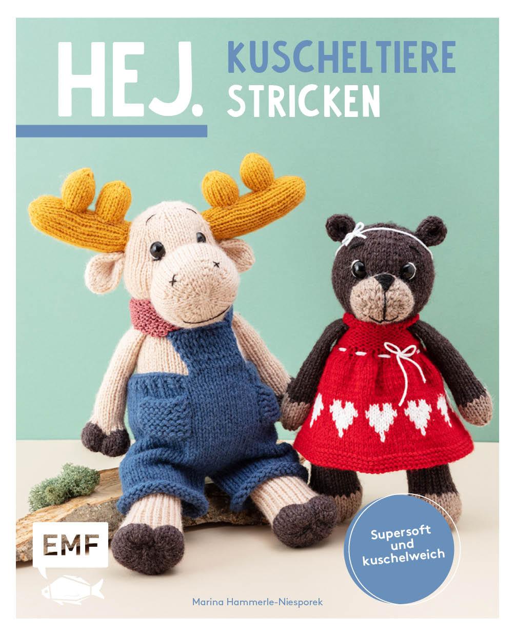 Cover: 9783745912418 | Hej. Kuscheltiere stricken | Marina Hammerle-Niesporek | Taschenbuch