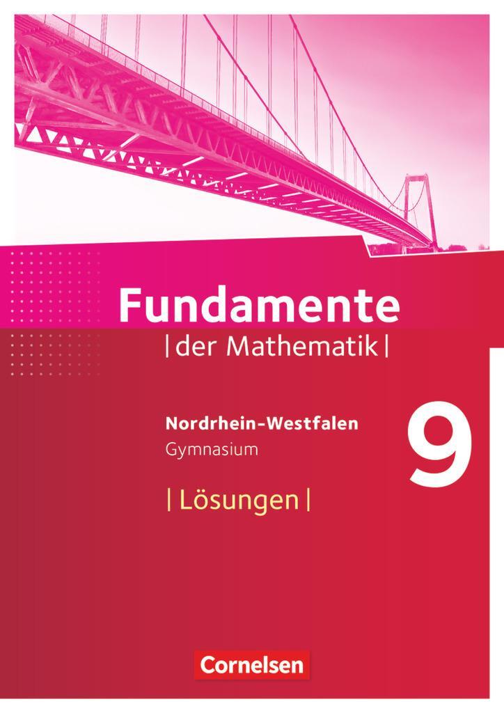 Cover: 9783060401758 | Fundamente der Mathematik 9. Schuljahr. Lösungen zum Schülerbuch...