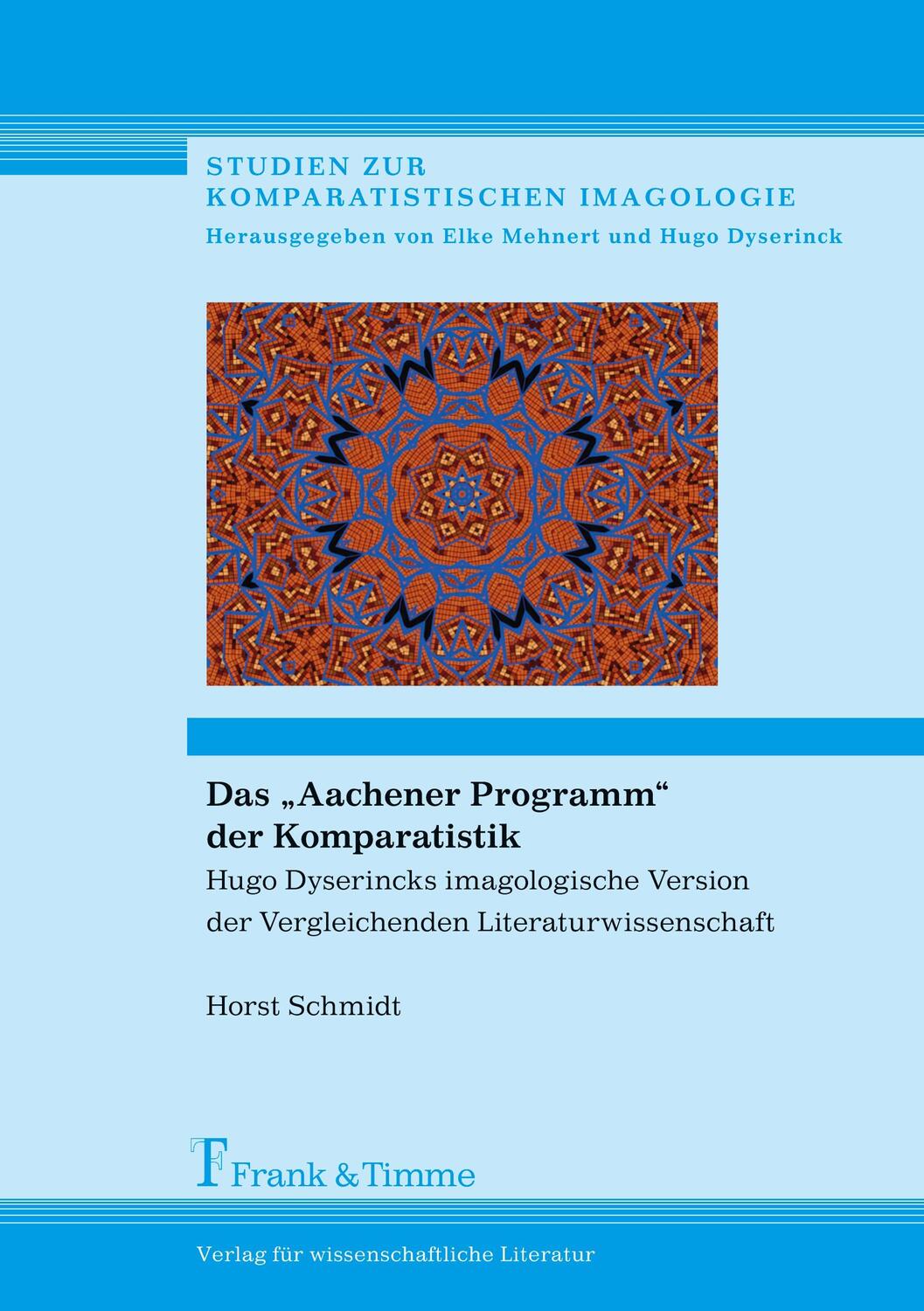 Cover: 9783732904099 | Das ¿Aachener Programm¿ der Komparatistik | Horst Schmidt | Buch