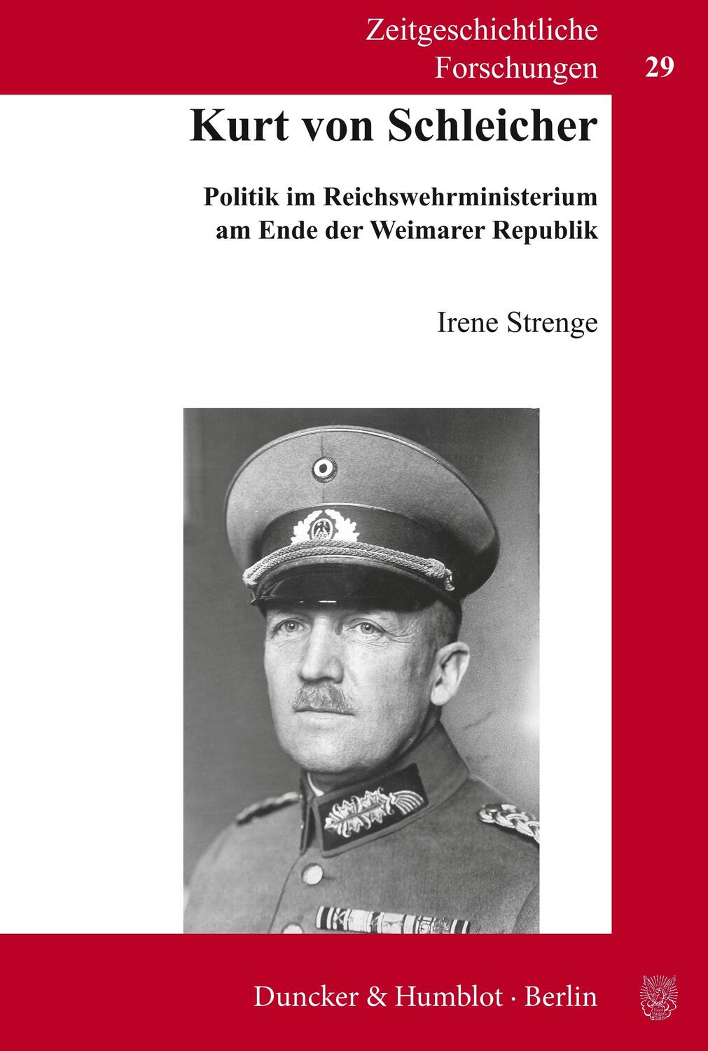Cover: 9783428121120 | Kurt von Schleicher. | Irene Strenge | Taschenbuch | Paperback | 2006