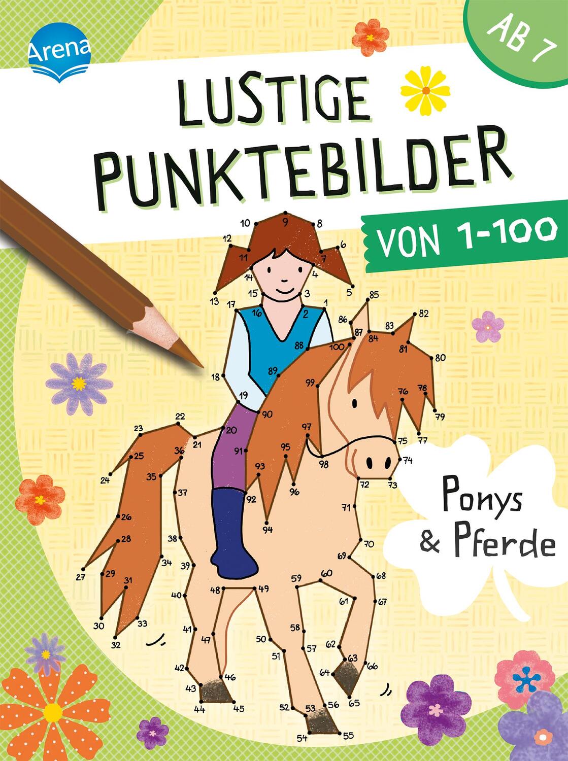 Cover: 9783401718040 | Lustige Punktebilder von 1 bis 100. Ponys und Pferde | Taschenbuch