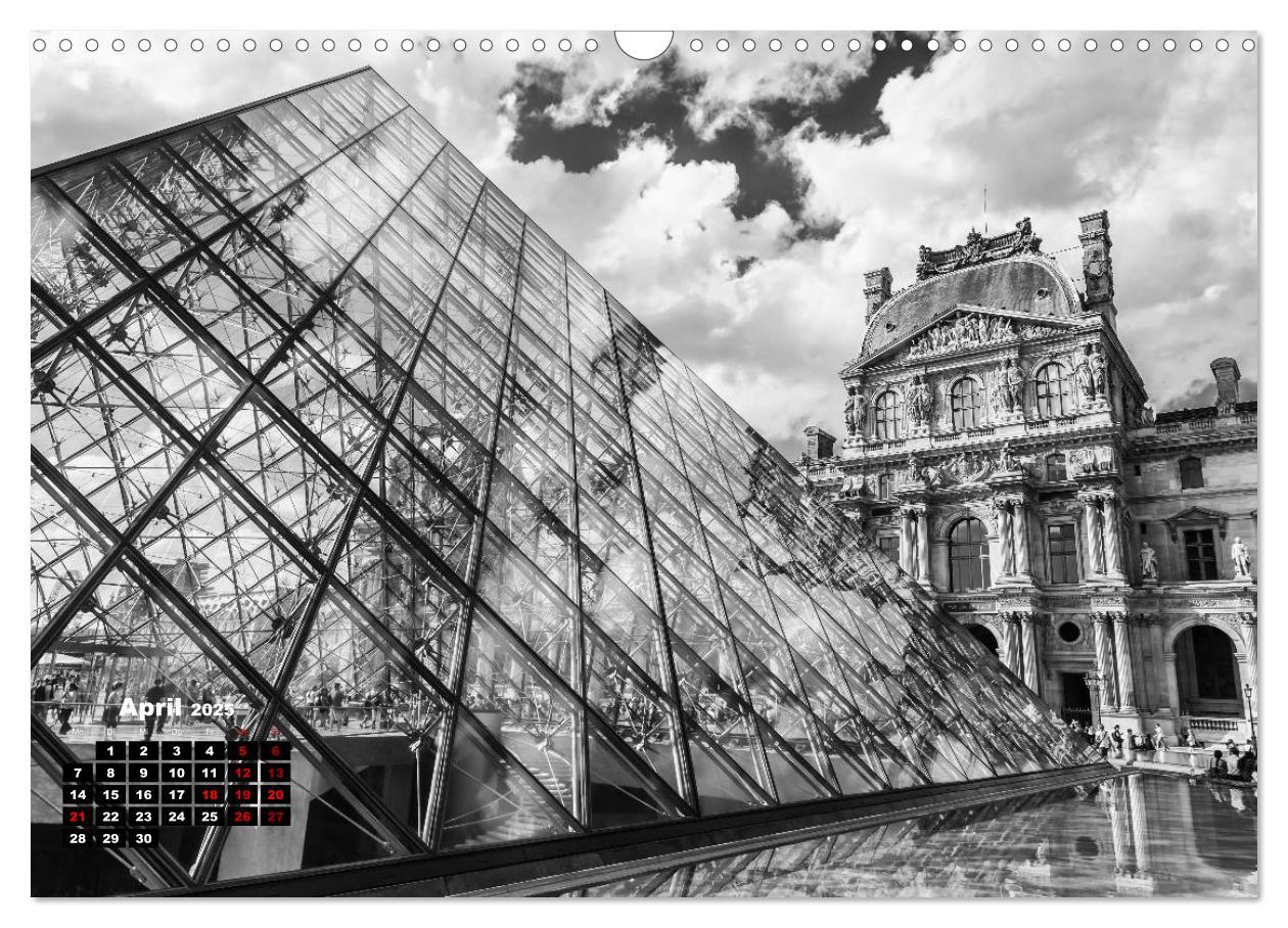 Bild: 9783435367337 | Paris-Impressionen in Schwarz-Weiß (Wandkalender 2025 DIN A3 quer),...