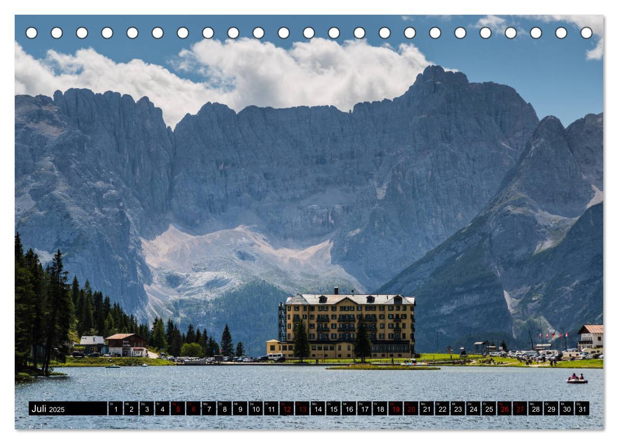 Bild: 9783435292035 | Bergseen in den Dolomiten (Tischkalender 2025 DIN A5 quer),...