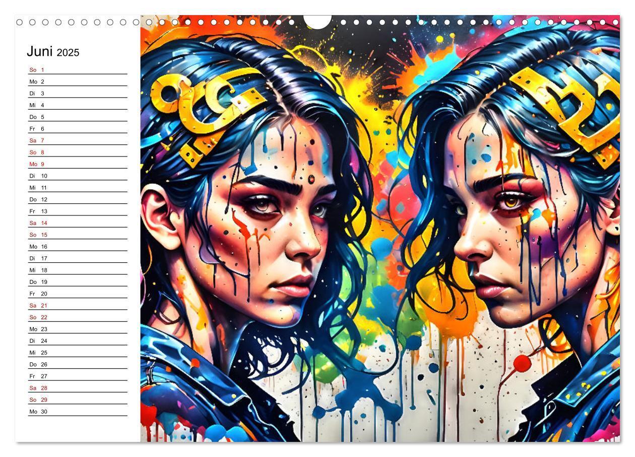 Bild: 9783457130025 | Street Art Sternzeichen (Wandkalender 2025 DIN A3 quer), CALVENDO...