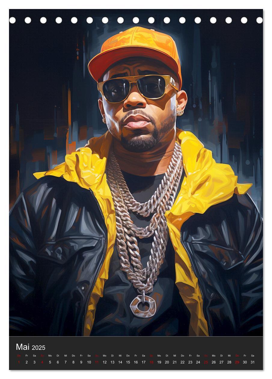 Bild: 9783435864898 | Rap Kings. Paintings im Streetwear-Charme (Tischkalender 2025 DIN...