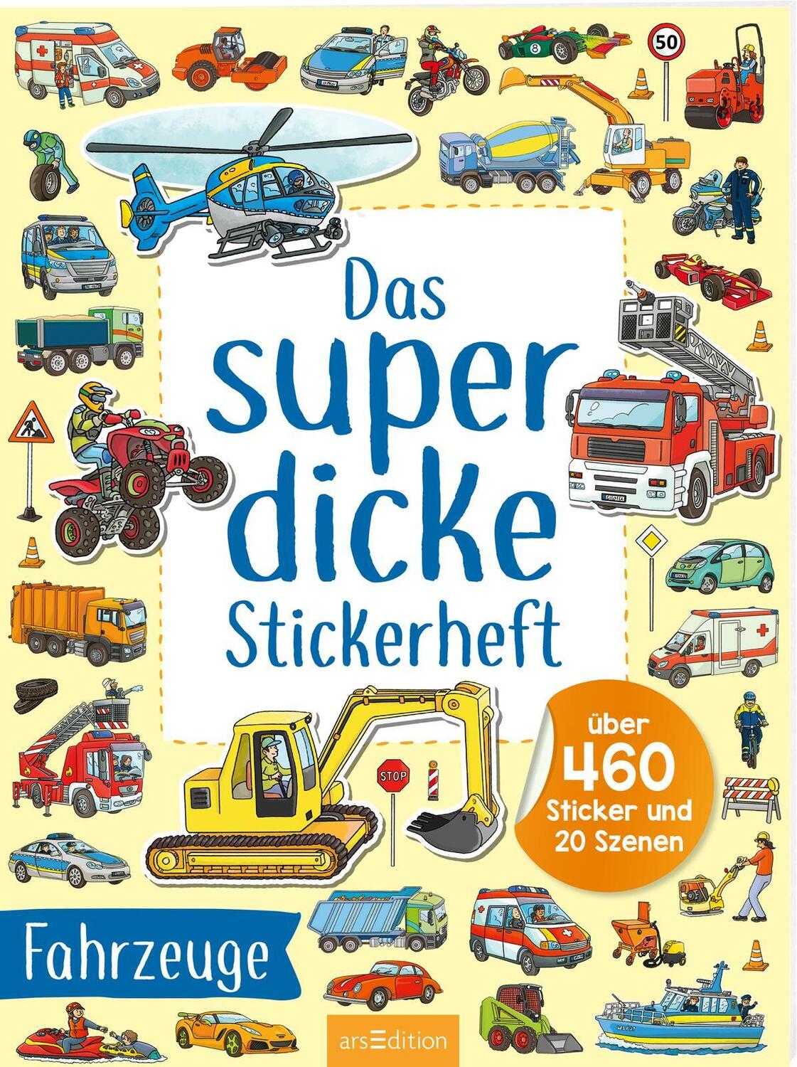 Cover: 9783845859057 | Das superdicke Stickerheft - Fahrzeuge | Sebastian Coenen | Buch