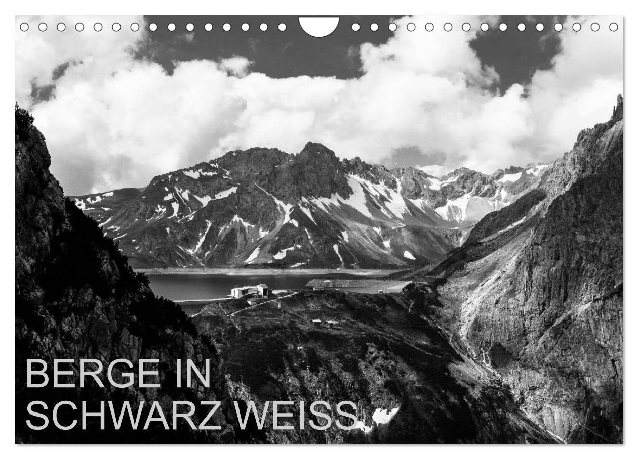 Cover: 9783435660377 | BERGE IN SCHWARZ WEISS (Wandkalender 2025 DIN A4 quer), CALVENDO...