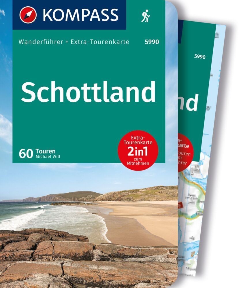 Cover: 9783991219408 | KOMPASS Wanderführer Schottland, Wanderungen an den Küsten und in...