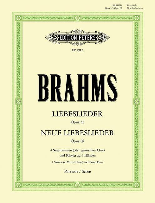 Cover: 9790014019570 | Liebeslieder / Neue Liebeslieder op. 52 / 65 | Johannes Brahms (u. a.)