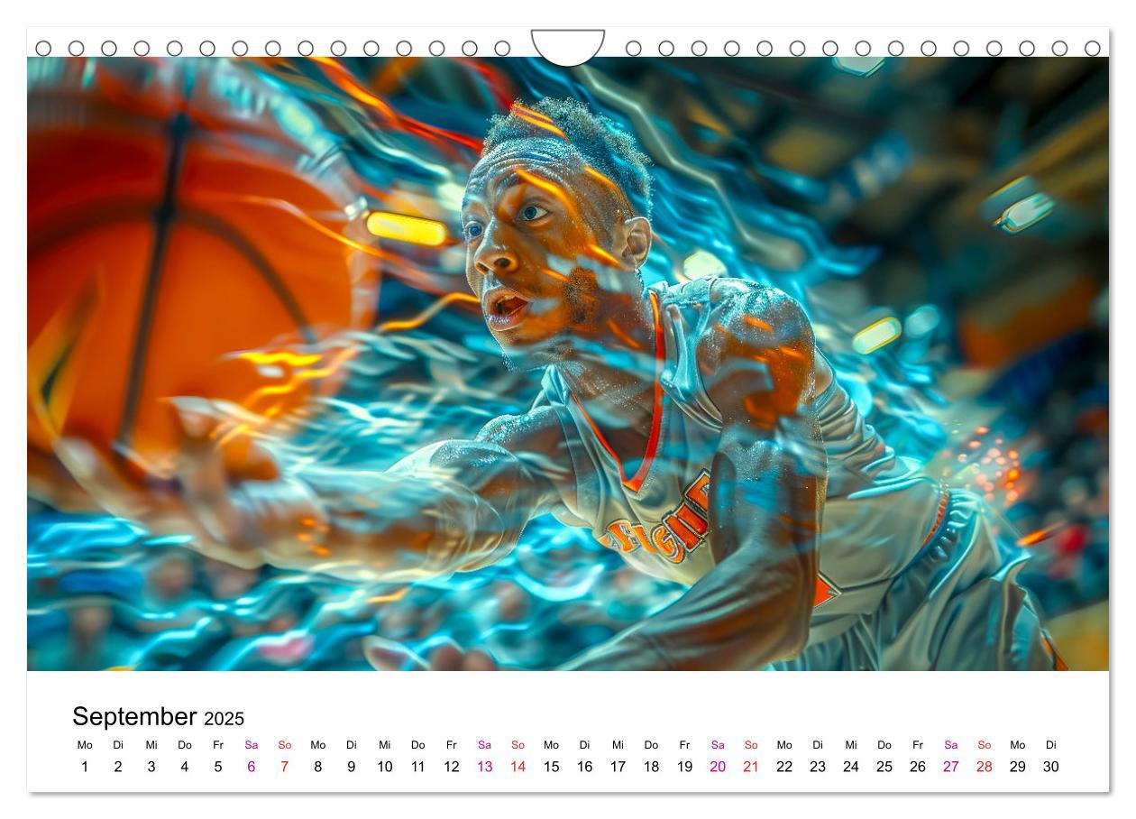 Bild: 9783457146682 | Basketball Erlebnisse (Wandkalender 2025 DIN A4 quer), CALVENDO...