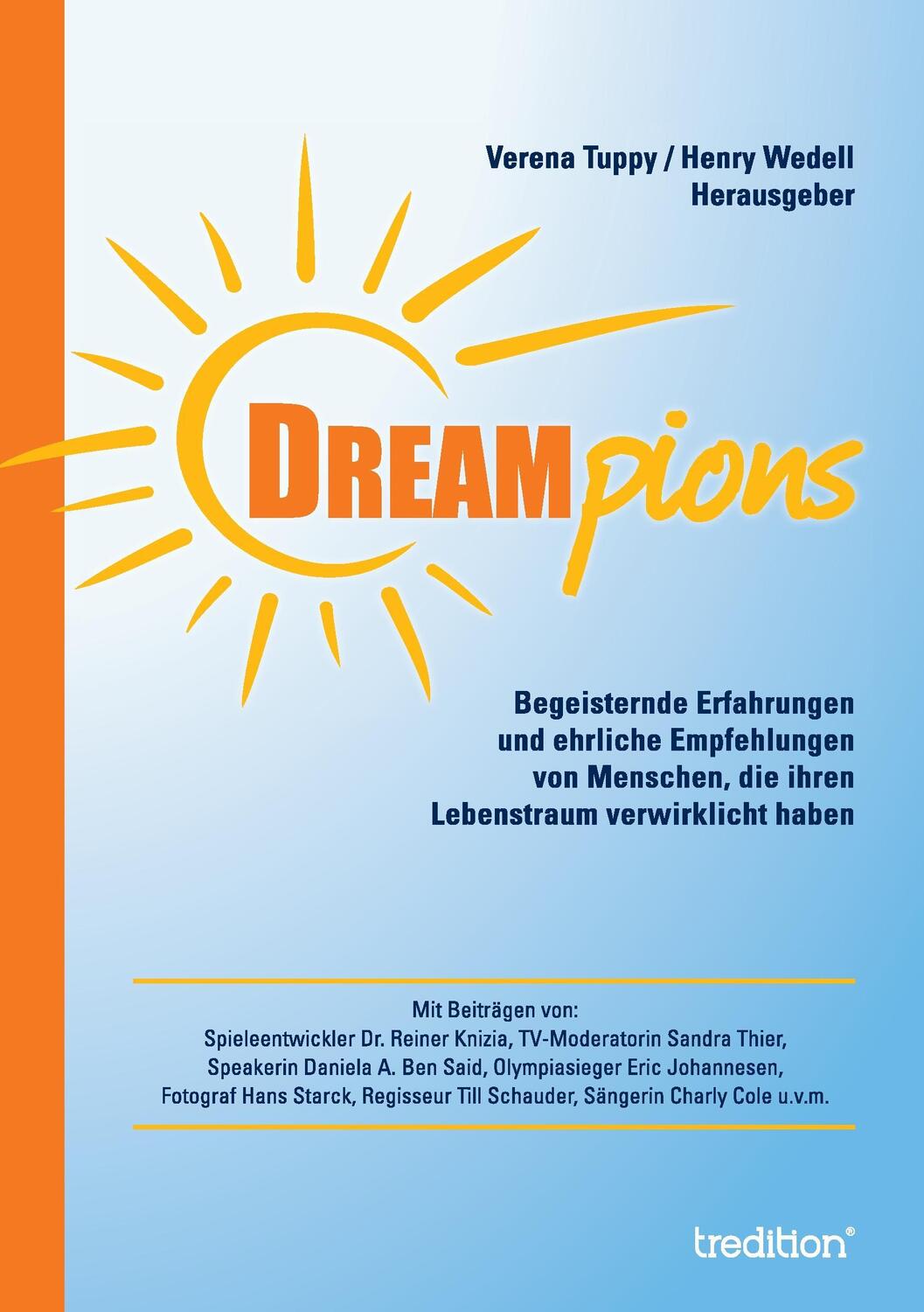 Cover: 9783734511158 | Dreampions | Verena Tuppy (Hrsg. | Taschenbuch | Paperback | 216 S.