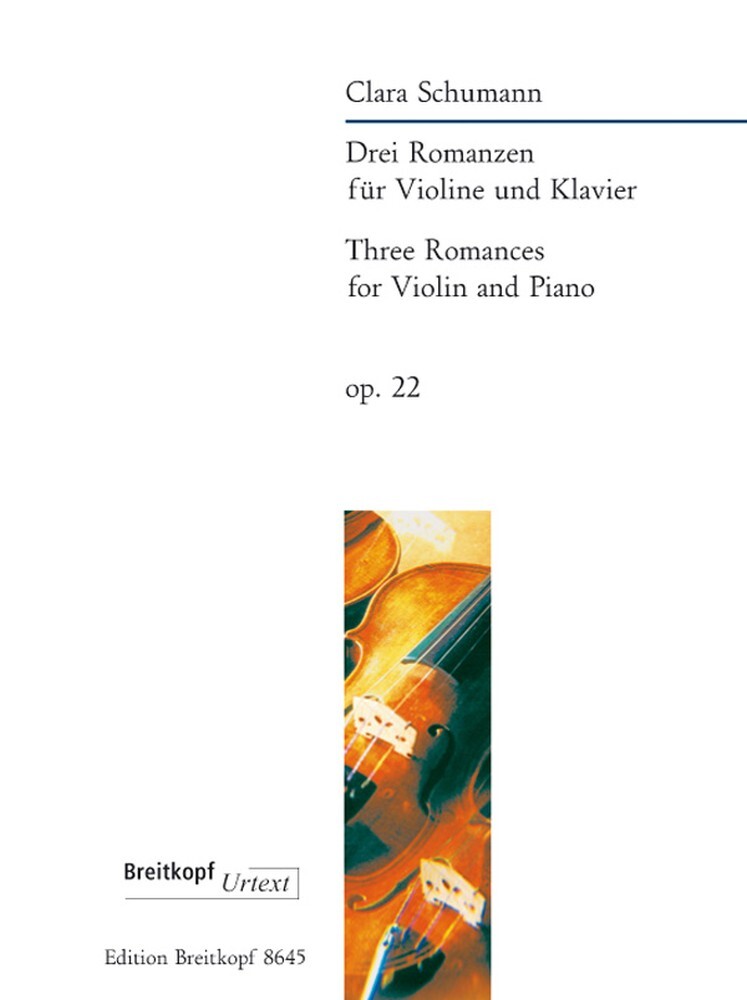 Cover: 9790004182345 | Drei Romanzen op. 22 | Breitkopf Urtext Edition | Breitkopf & Härtel