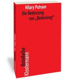 Cover: 9783465045724 | Die Bedeutung von "Bedeutung" | Hilary Putnam | Taschenbuch | Deutsch