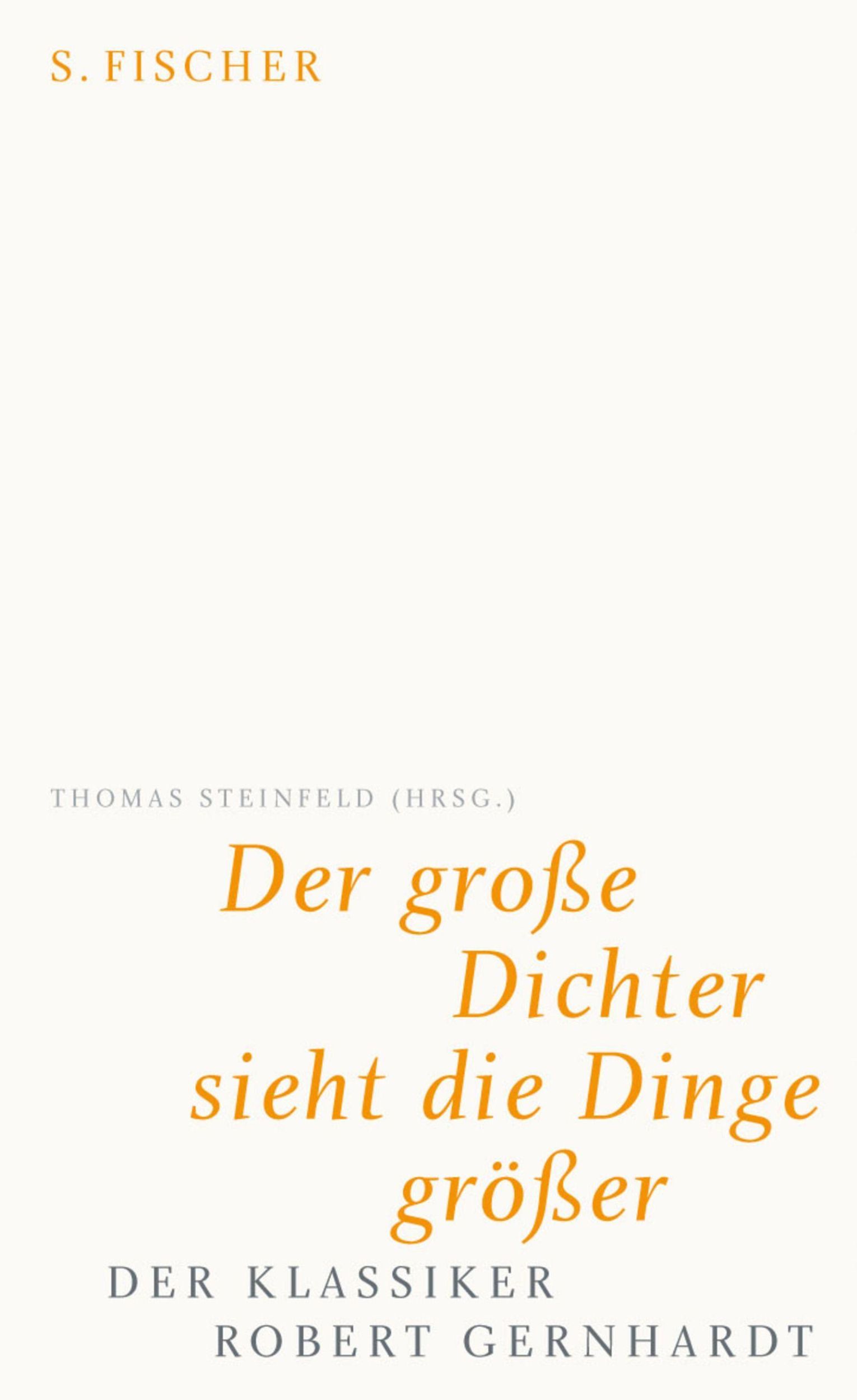 Cover: 9783100704061 | Der große Dichter sieht die Dinge größer | Thomas Steinfeld | Buch