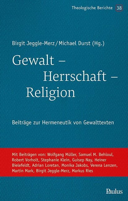 Cover: 9783722809120 | Gewalt - Herrschaft - Religion | Michael Durst (u. a.) | Taschenbuch