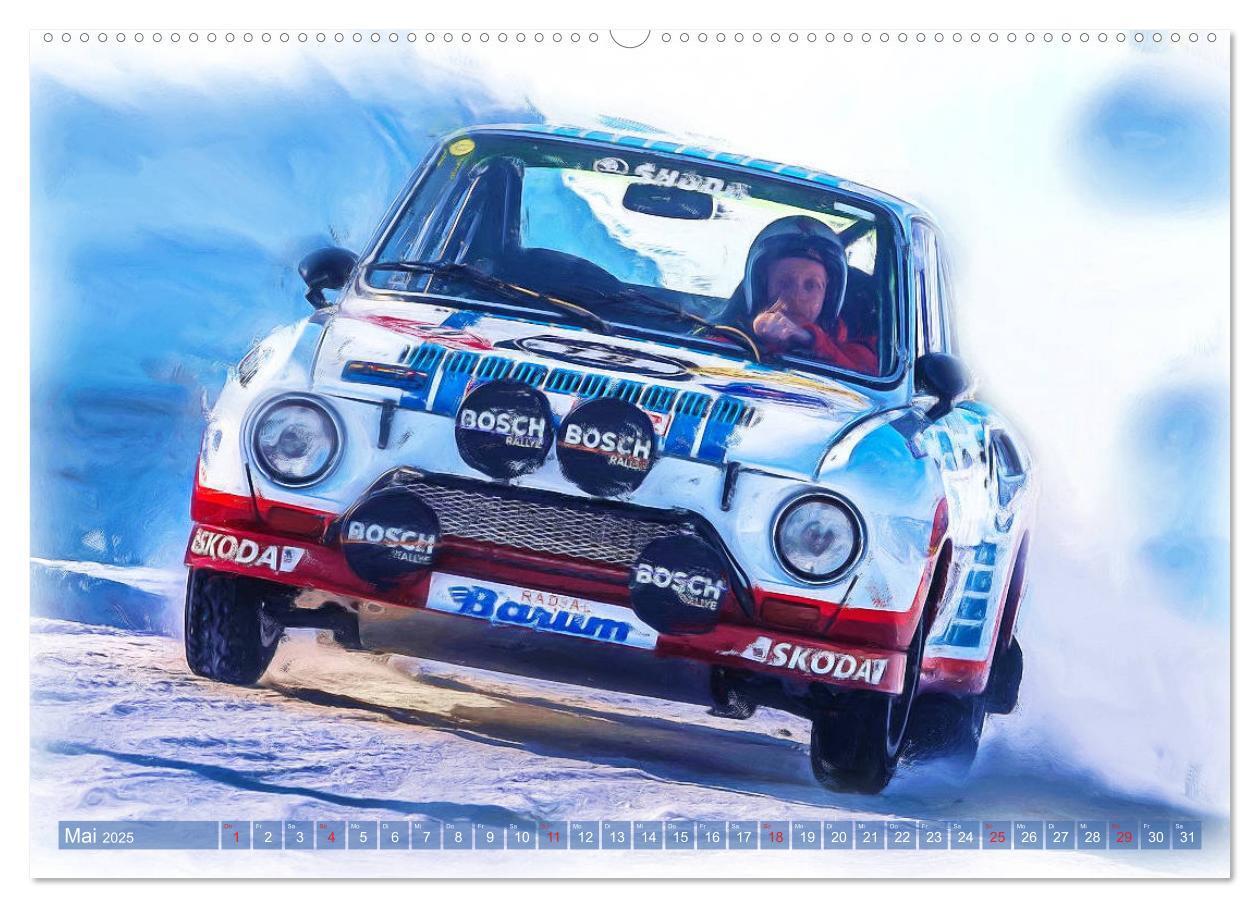 Bild: 9783435233007 | Rallye-Klassiker auf Eis (Wandkalender 2025 DIN A2 quer), CALVENDO...