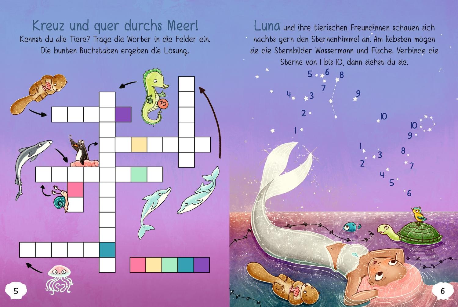 Bild: 4260512186951 | Meerjungfrauen. Puzzle im Buch. 100 Teile | Ruby van der Bogen | Spiel